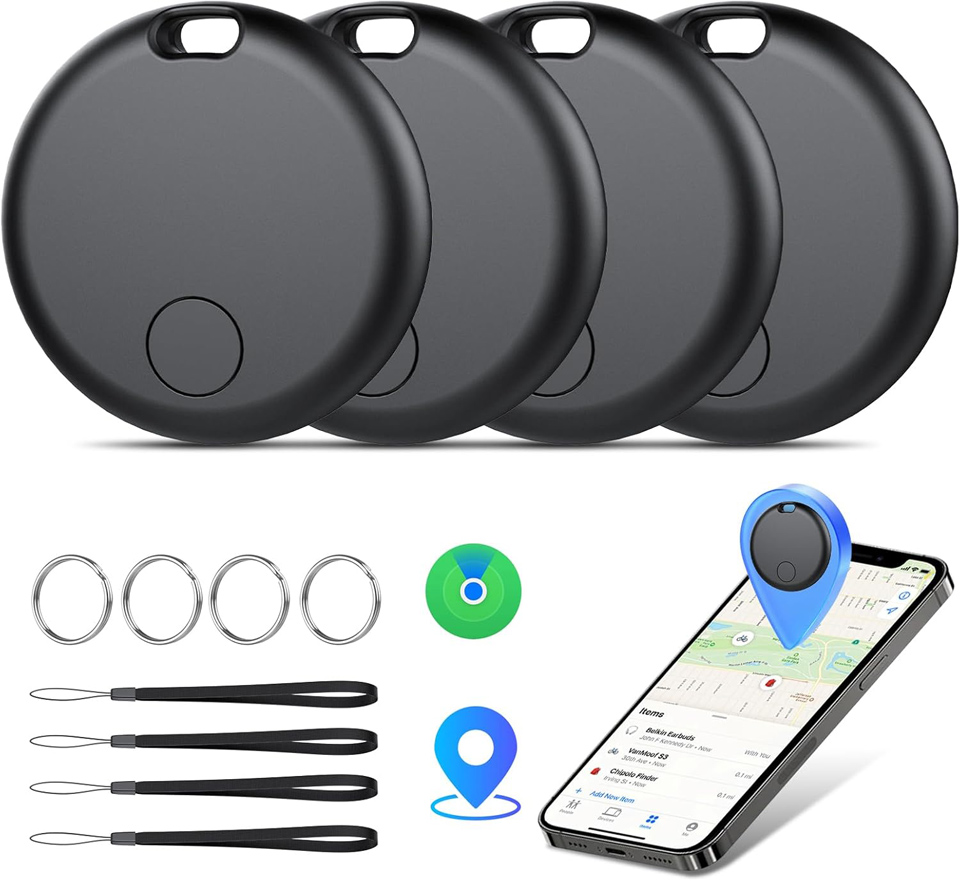 aowoka 4-Pack Smart Bluetooth Air Tracker Tags