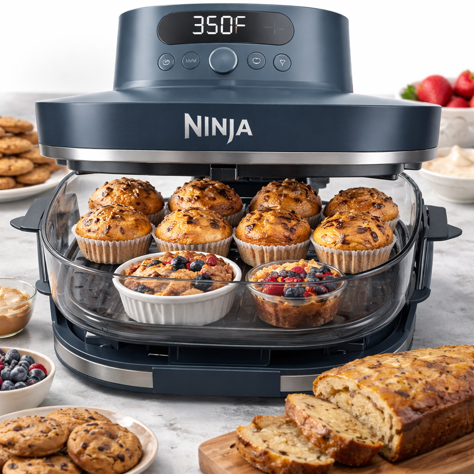 Desserts, pastries, cookies, bread and cupcakes make using the Ninja Crispi