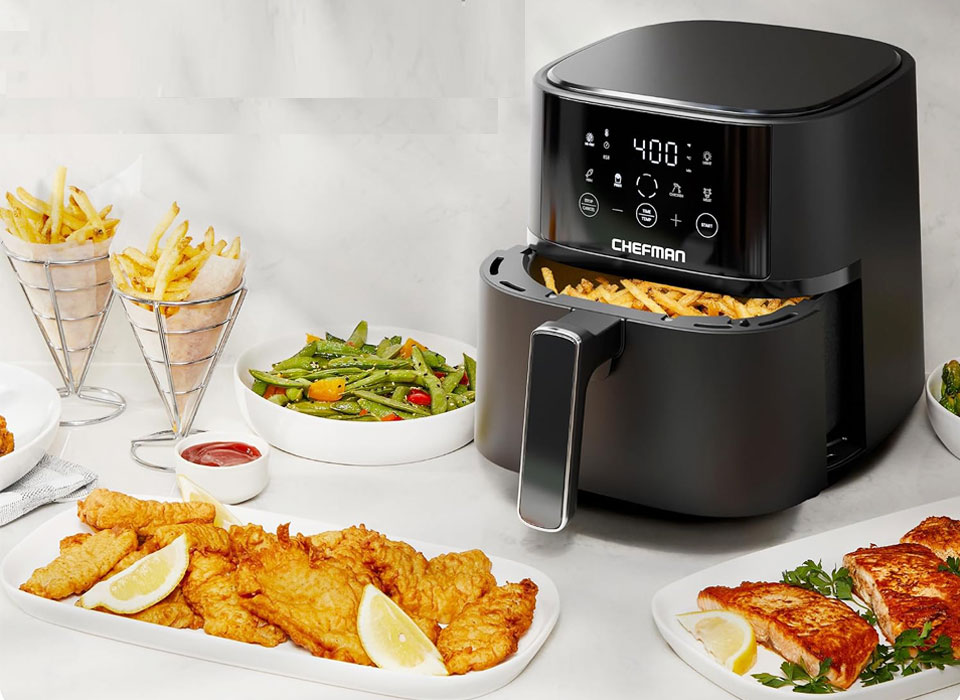Chefman Compact Air Fryer, 4 QT With Hi-Fry Technology