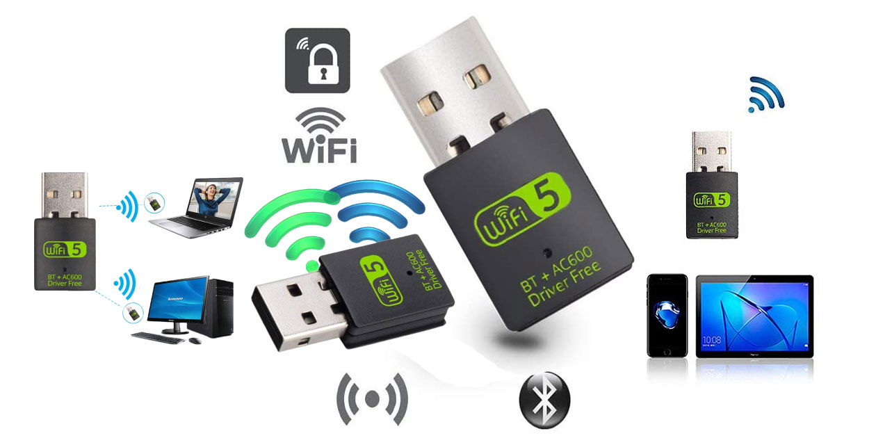 Gadget and gear USB WiFi Bluetooth Adapter