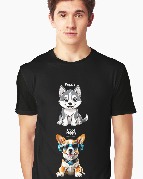 The Cool Puppy! T-shirt Men And More