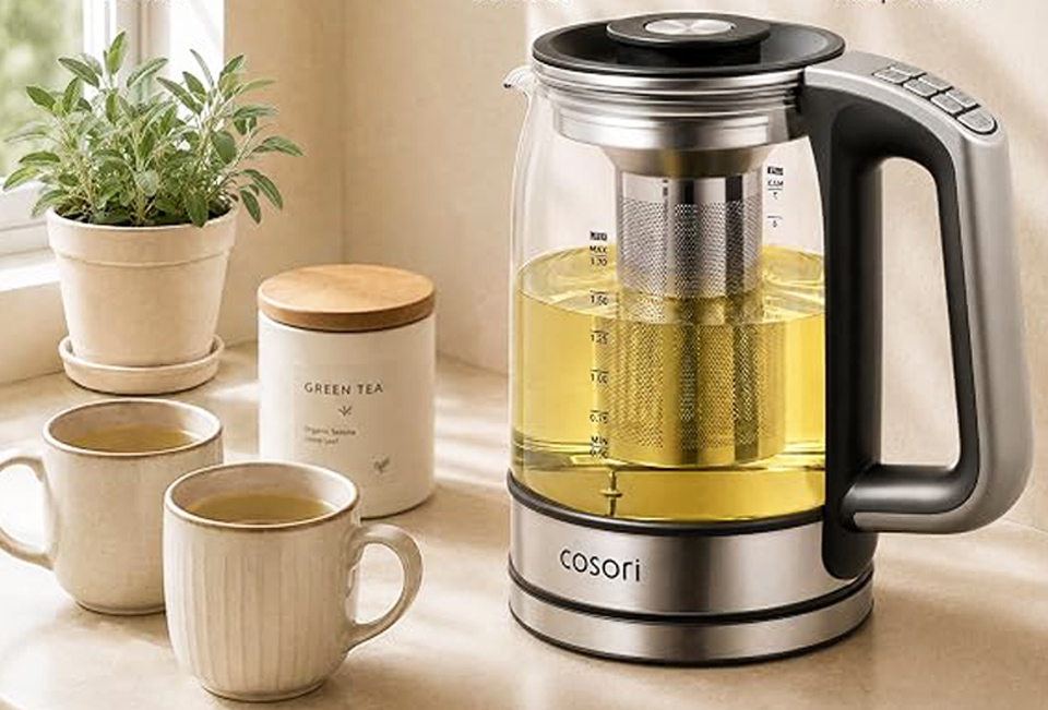 Cosori Electric Kettle With Tea Infuser And Temperature Control