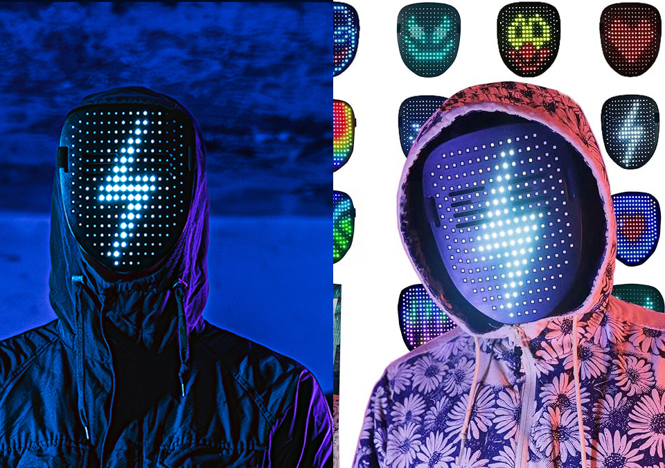 Depointer Face-Transforming LED Mask With Gesture Sensing