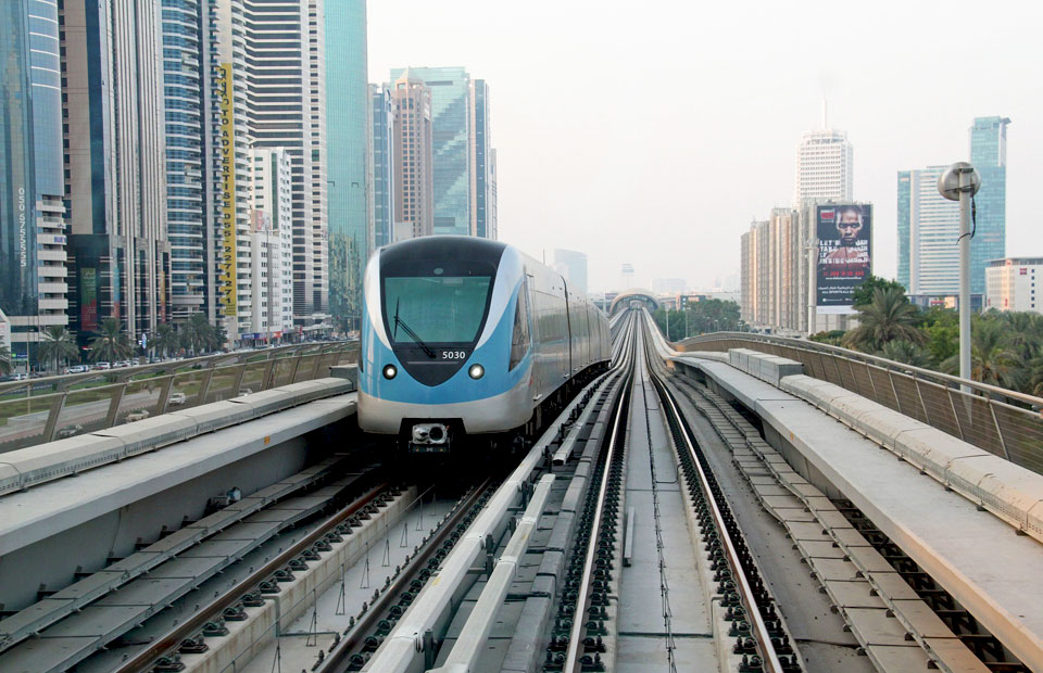 Dubai Metro rail transport