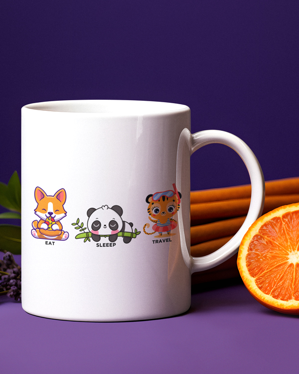 Eat Sleep Travel Stickers T-shirts Coffee Mugs And More