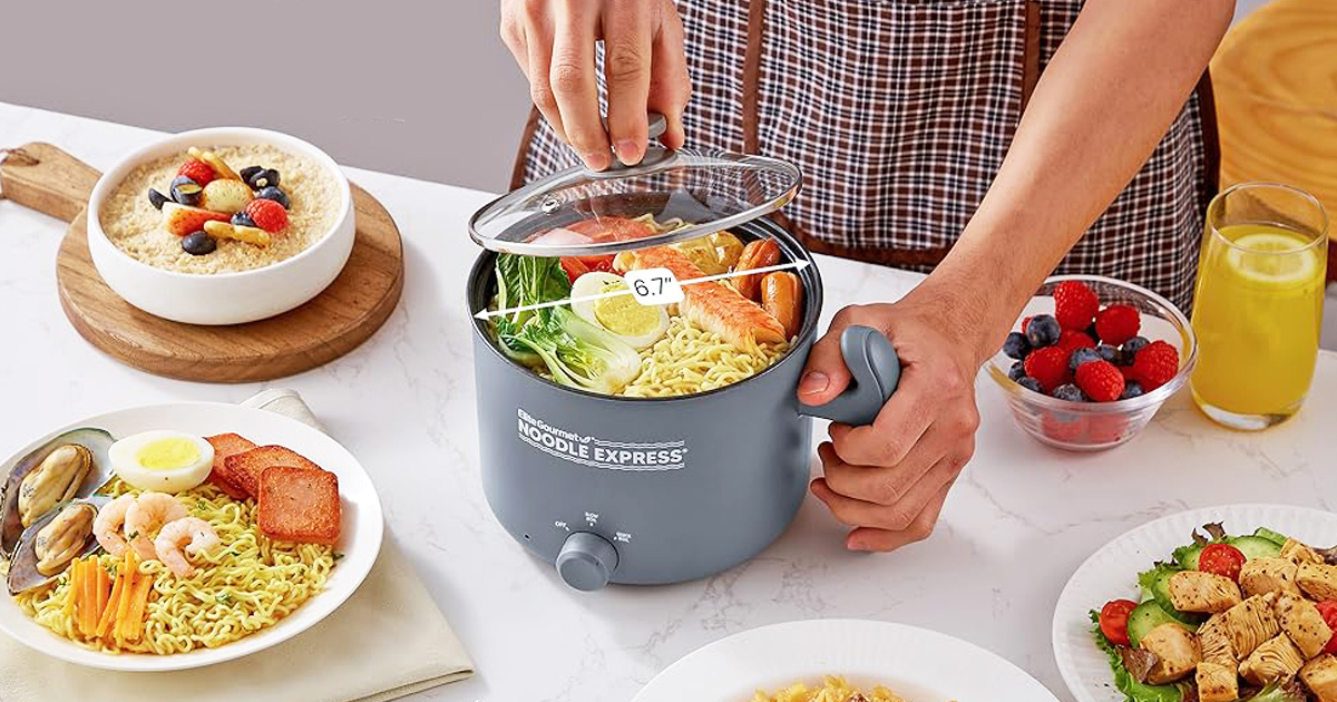 Elite Gourmet Noodle Express Electric Hot Pot