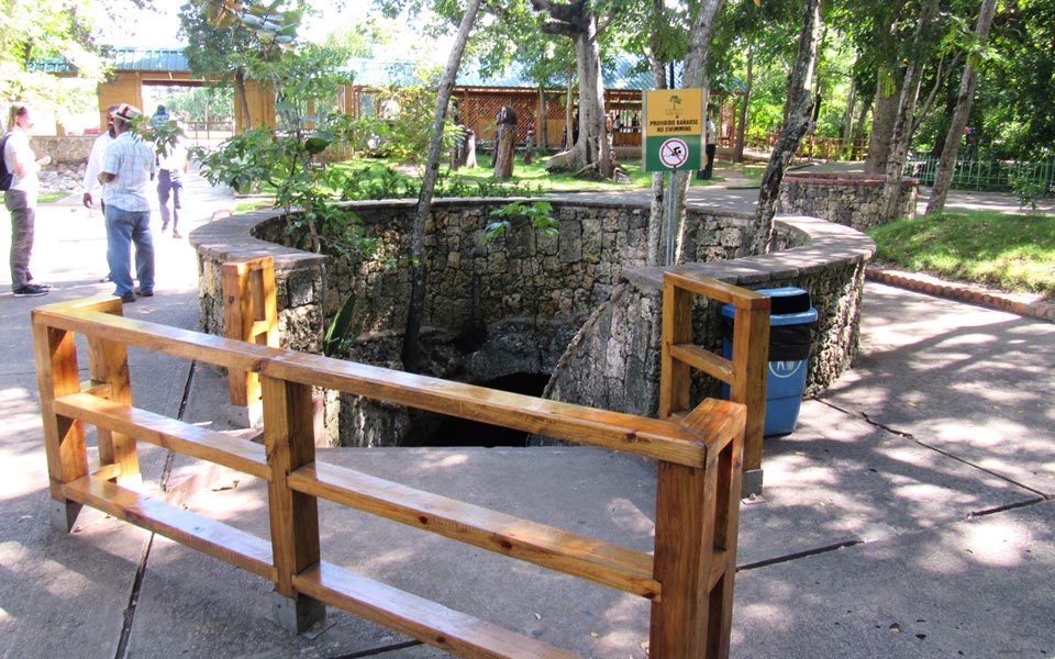 Entrance to Los Tres Ojos caves, Santo Domingo, Dominican Republic