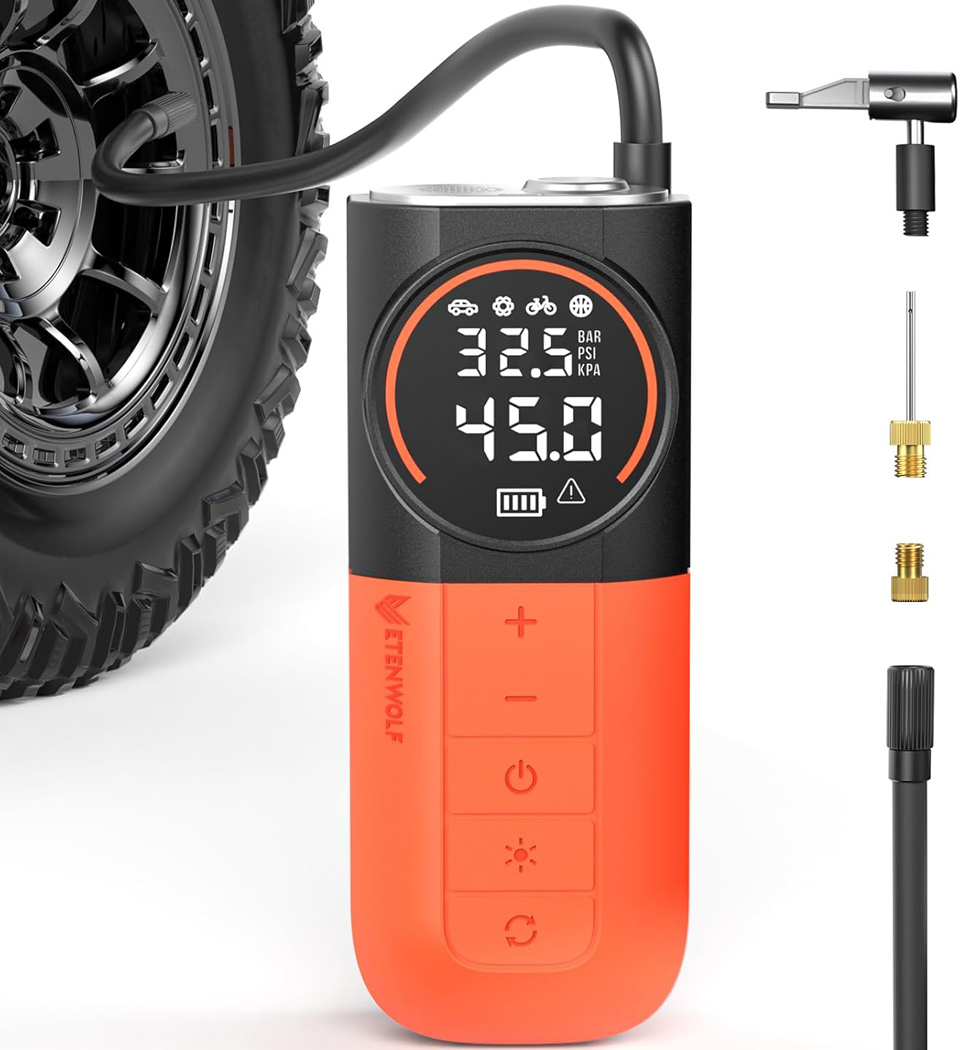 ETENWOLF S1 Portable Tire Inflator Air Compressor