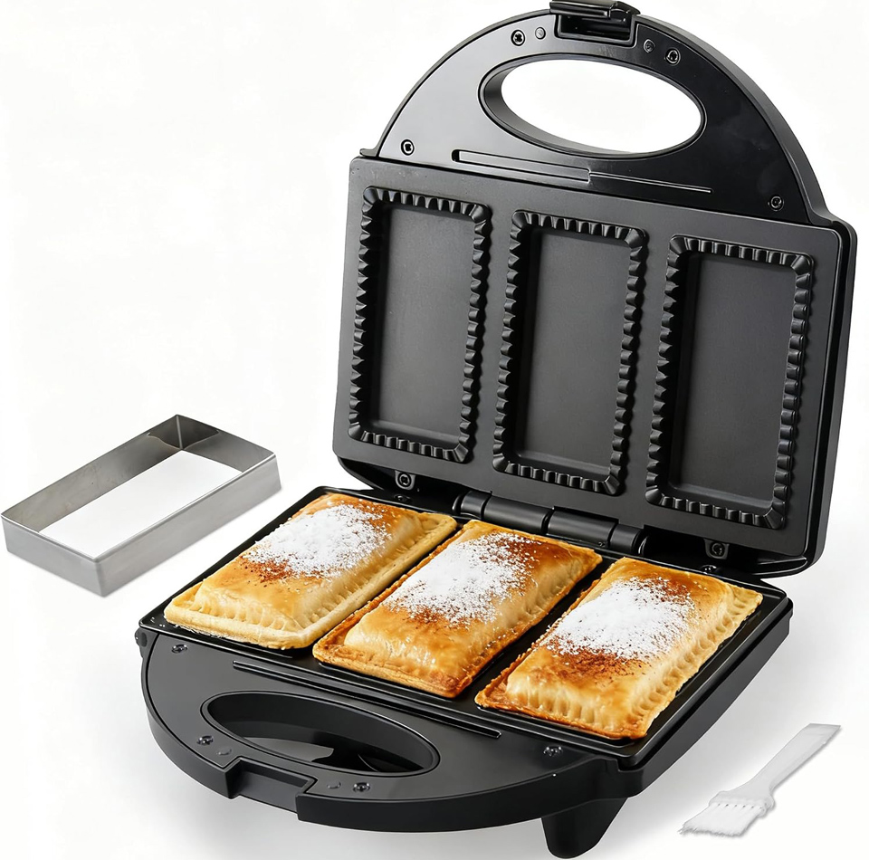 Finemade Electric Mini Pocket Pie Maker Machine With Crust Cutter