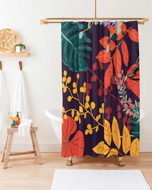 Flower Harmony Shower Curtain And More
