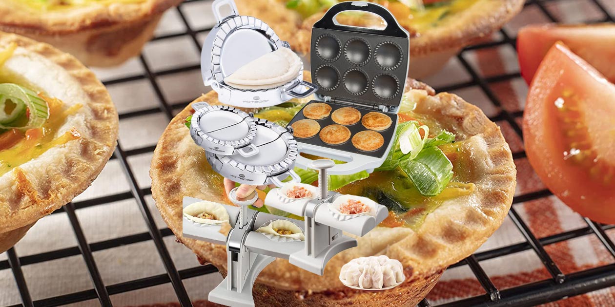CucinaPro Nonstick Mini Pie & Quiche Maker - Cooks 6