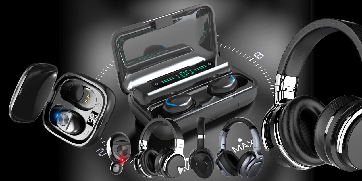 Gadgets - earbuds and headphones
