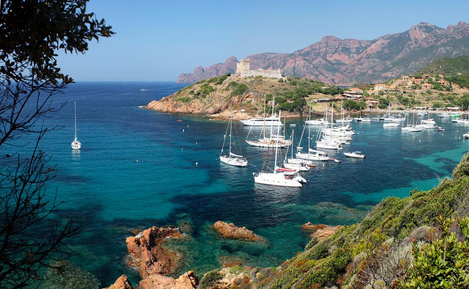 Girolata village Corsica France