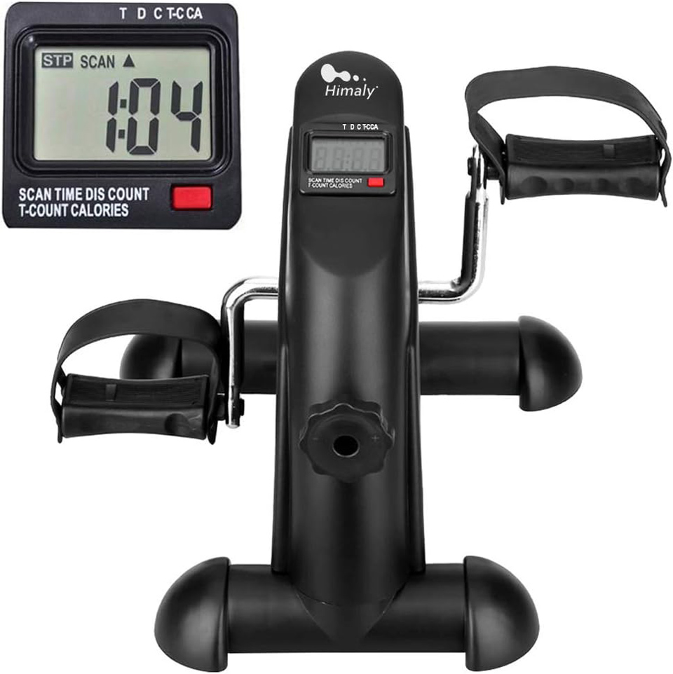 himaly Portable Mini Exercise Bike With LCD Screen Display