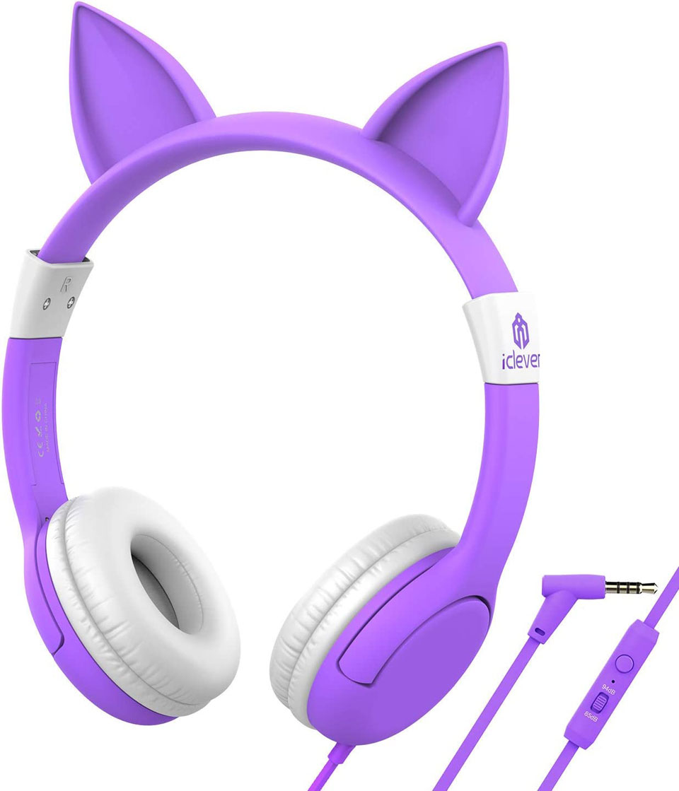 iClever Volume Limited HS01 Cat Ear Headphones 