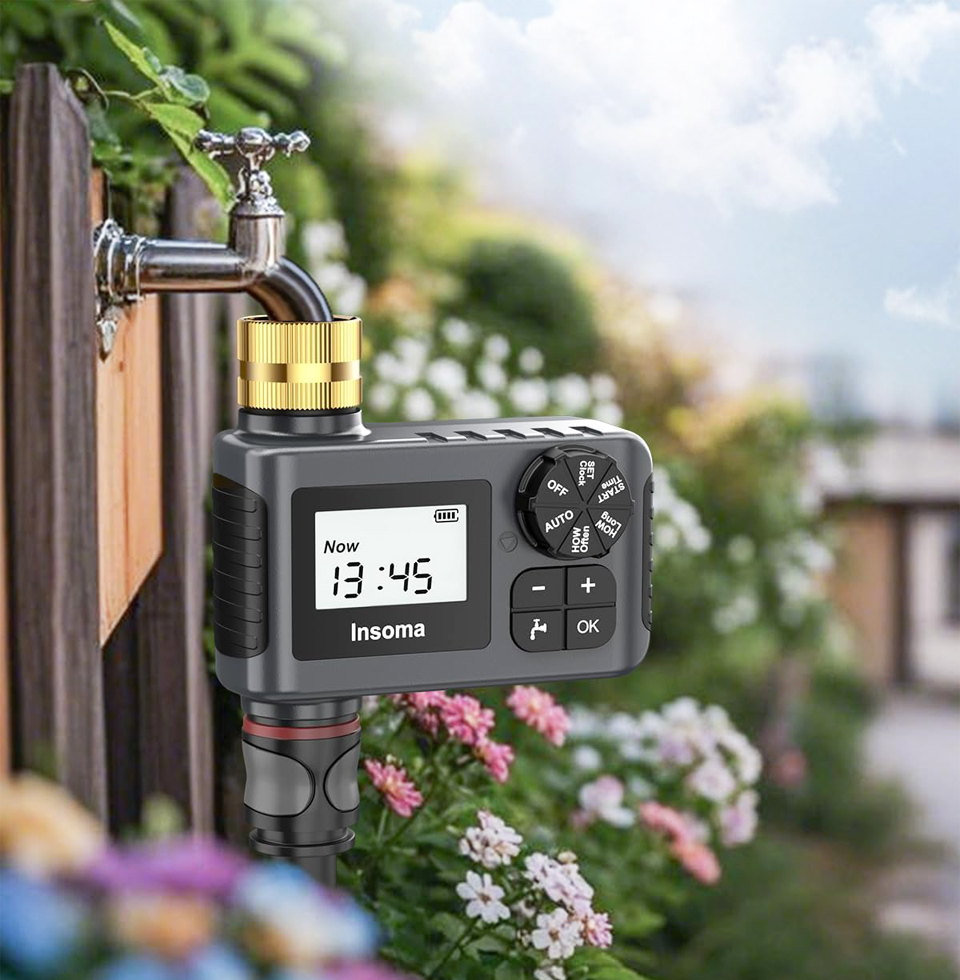 Insoma Water Timer For Outdoor Garden Hose With Rain Delay