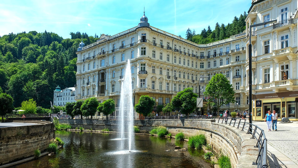 Themal spring in Karlovy Vary, Czech Republic