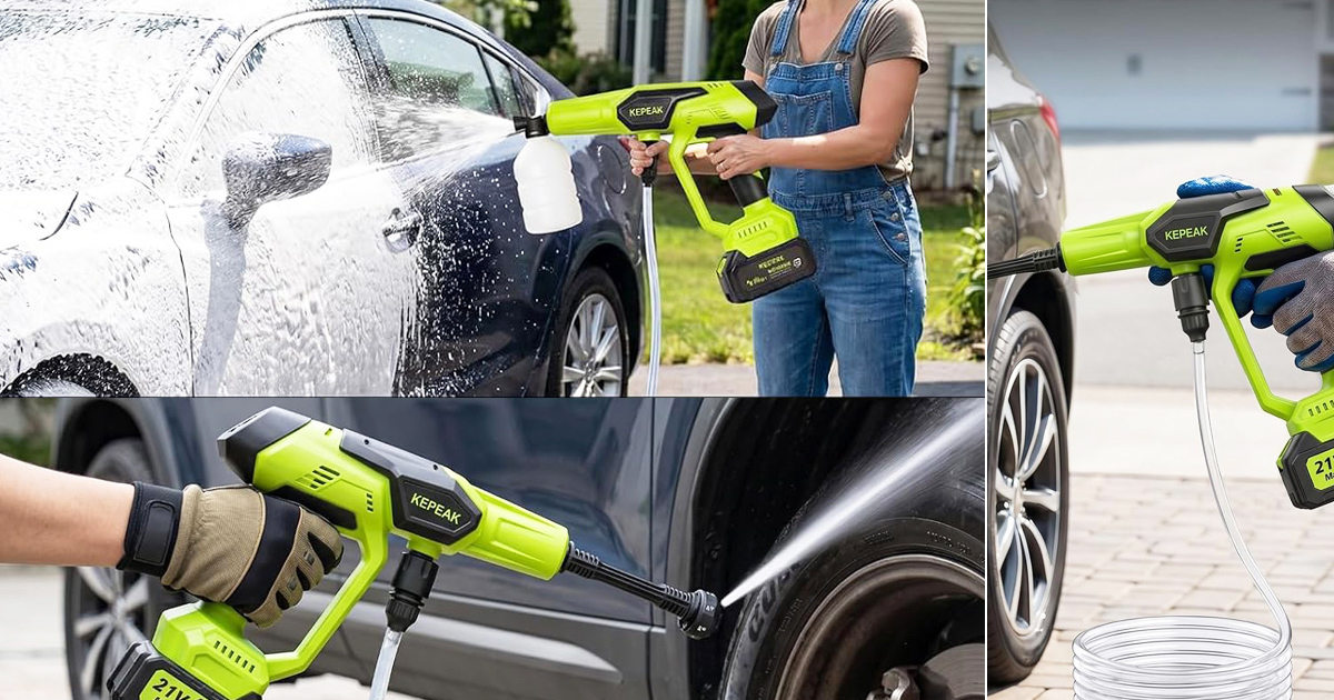 This Newly Released Powerful Amazon Car Washer Gets Your Car Squeaky Clean In A Jiffy