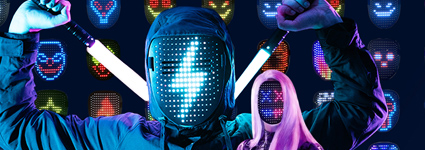 These LED Face-Transforming Light-Up Masks Are A Big Halloween Hit