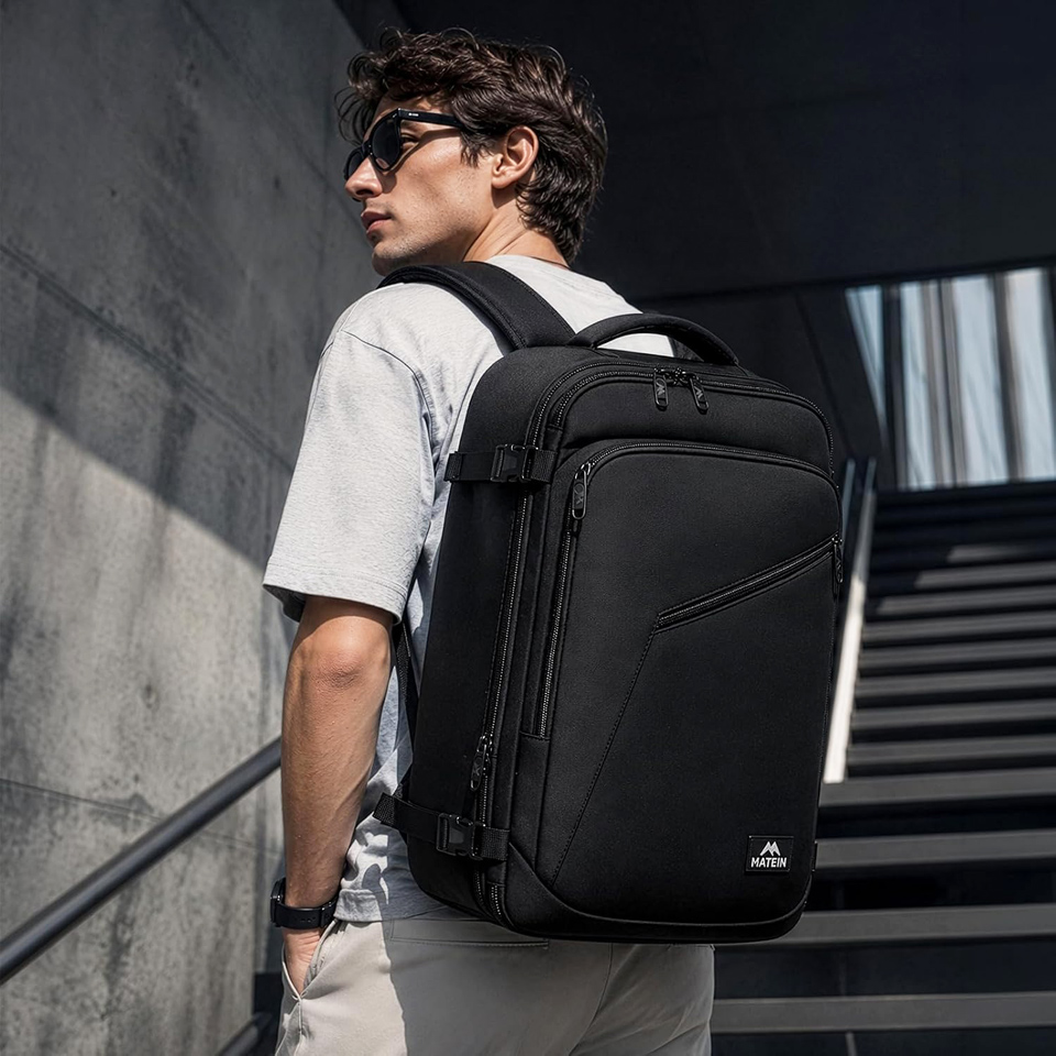 MATEIN Carry On Expandable Travel Backpack