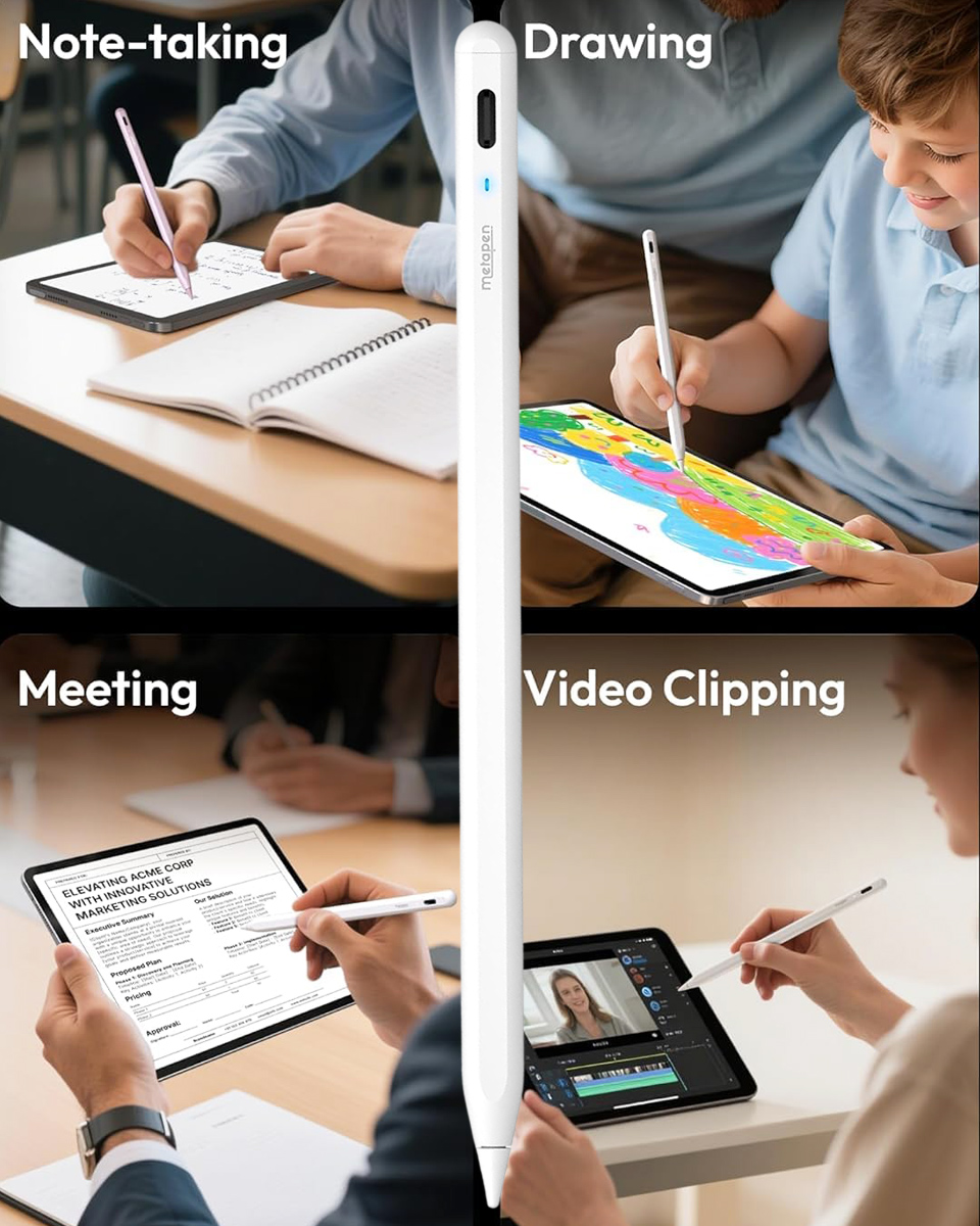 Metapen A8 iPad Stylus Pen With Fast Charge And Palm Rejection