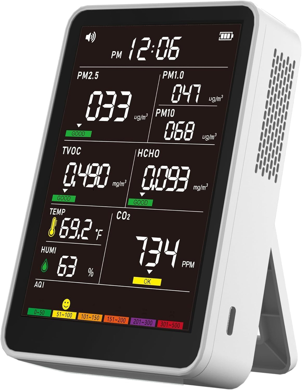 MORPTRA 16-in-1 Indoor Air Quality Monitor
