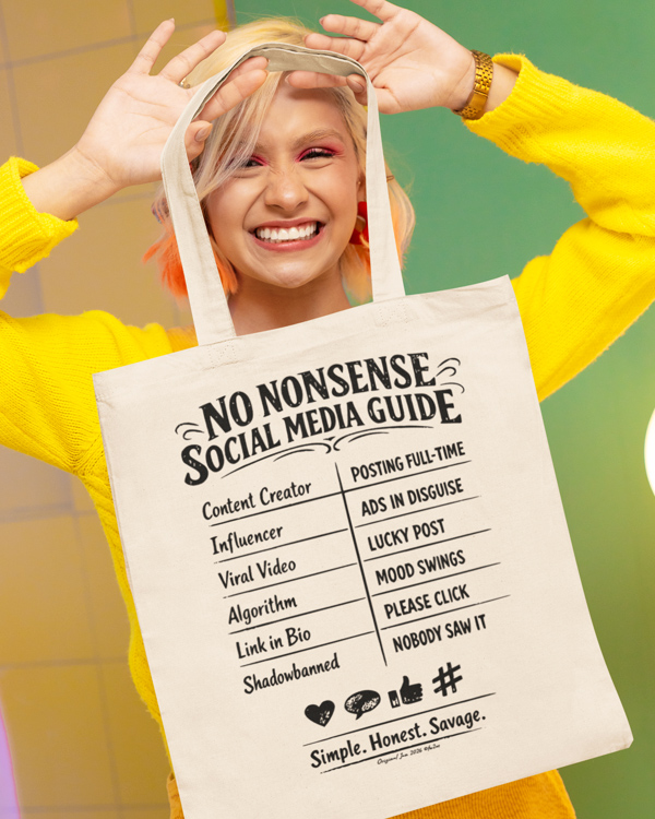 No Nonsense Social Media Guide Tote Bag And More