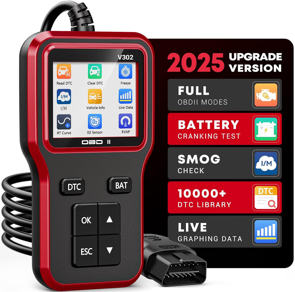 OBD2 Scanner With Battery Tester