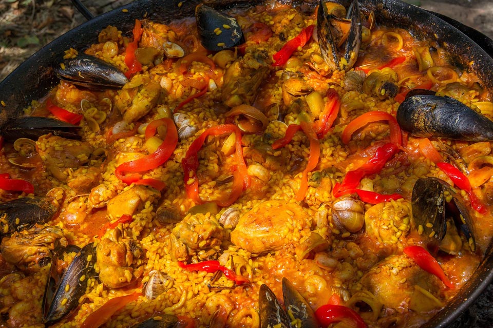 Paella dish