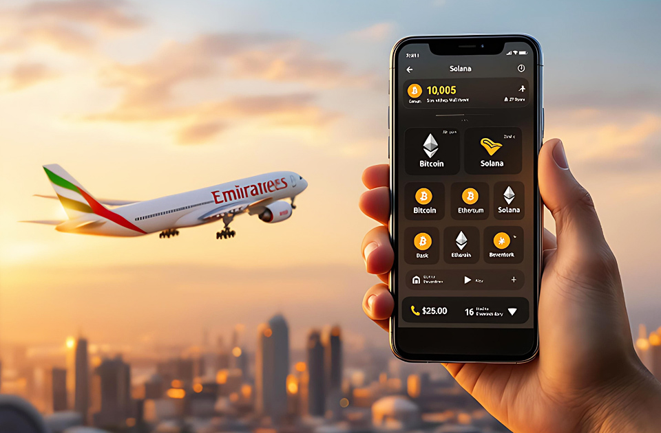 Pay for flights on Emirates Airline with cryptocurrency