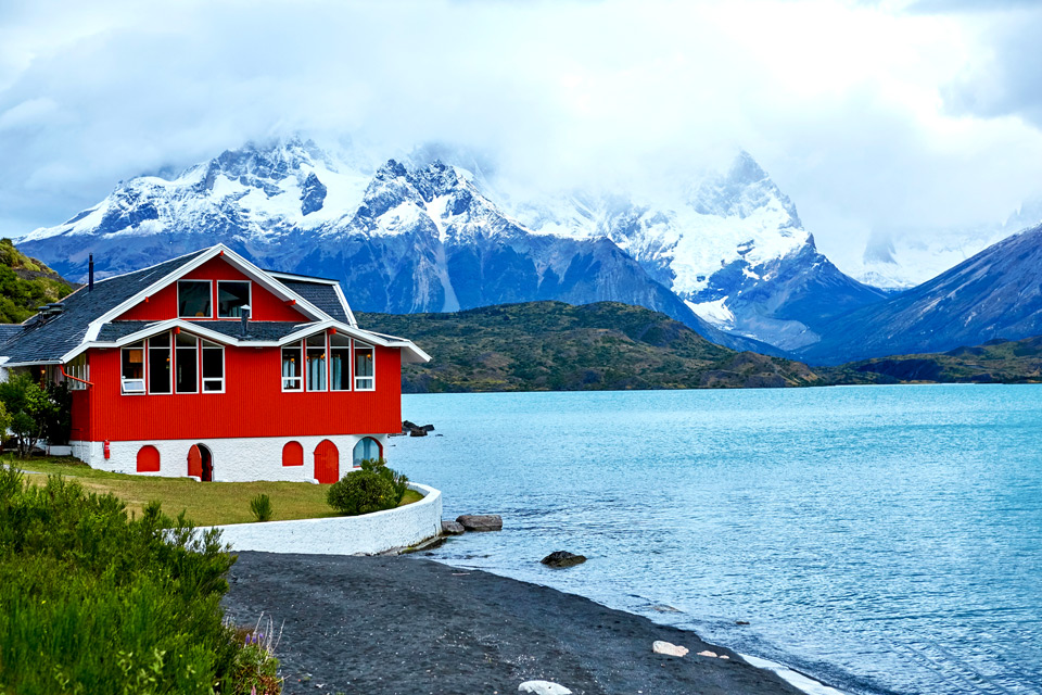 Lake Pehoe, Torres del Paine National Park, Chile