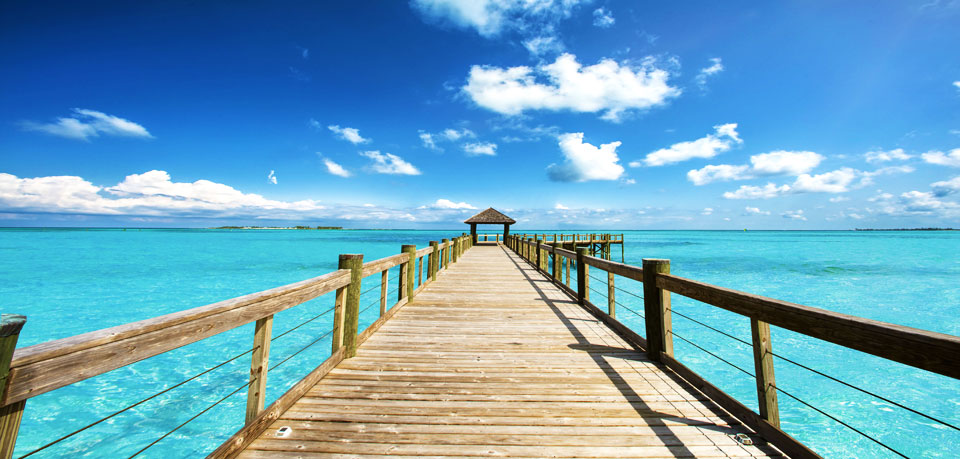 The pier at Baha Mar Resort, Nassau, Bahamas