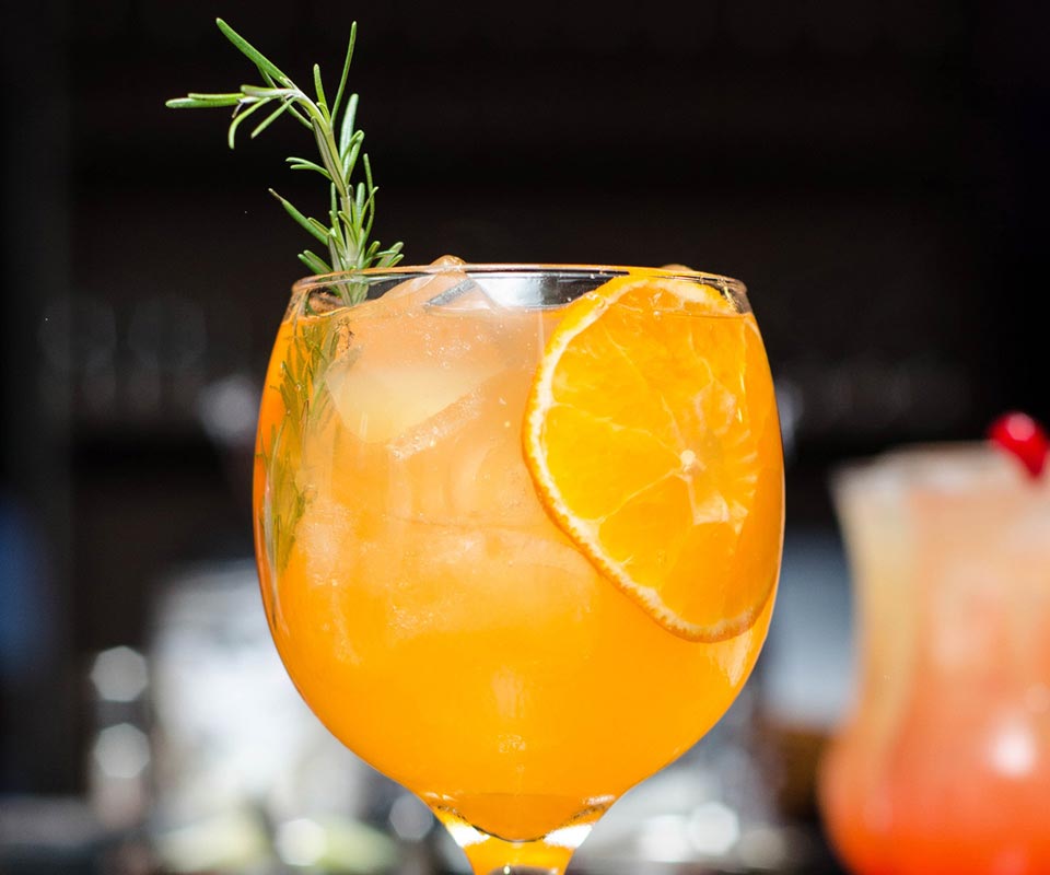 Planters punch cocktail