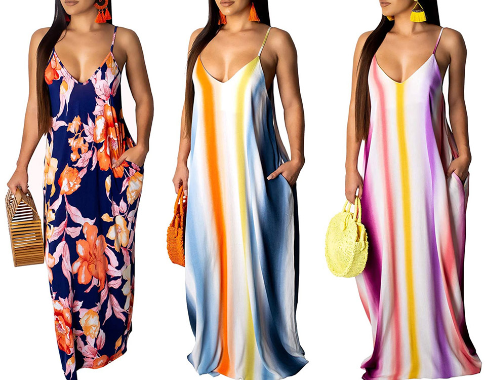 Floral Plus Size Maxi Dresses