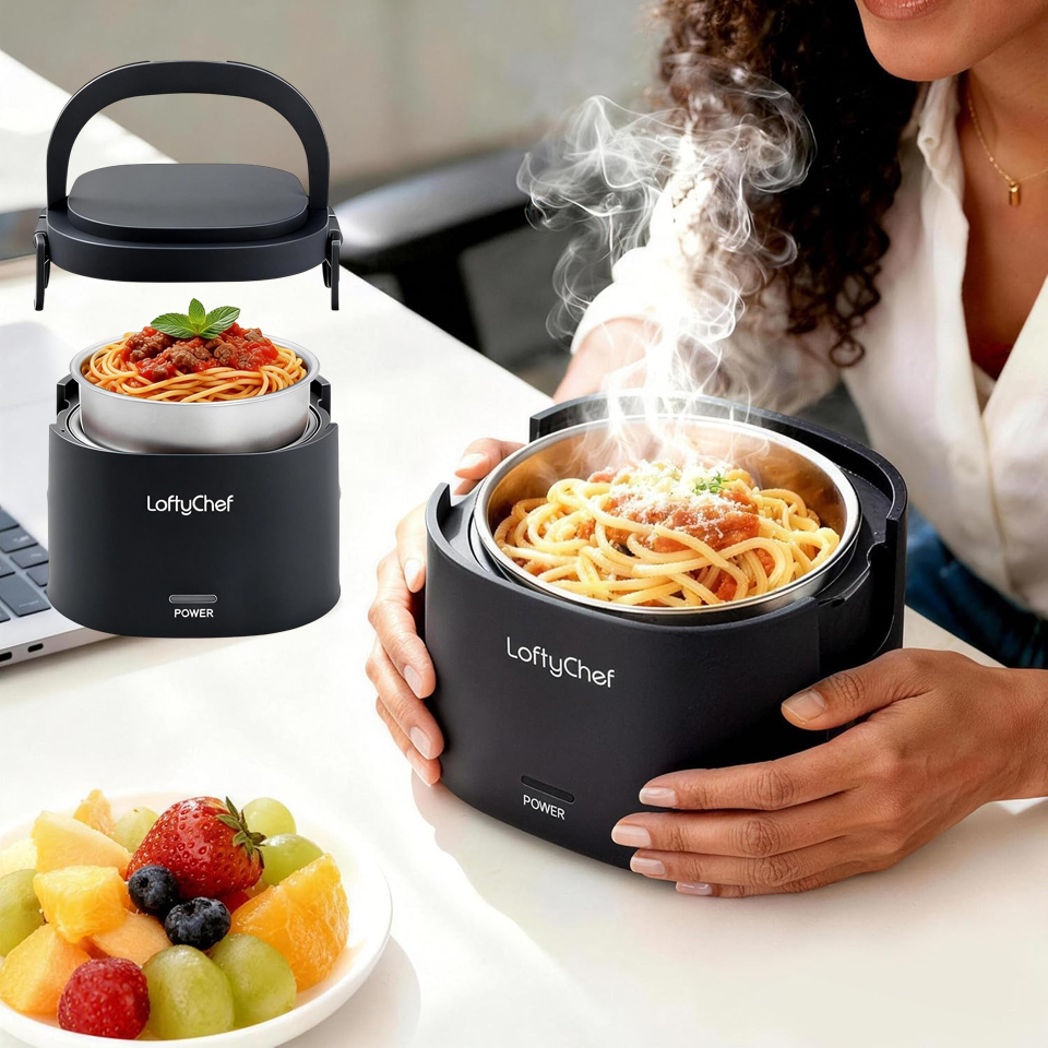 Portable Electric Heated Lunch Box Food Warmer For Travel Or Office