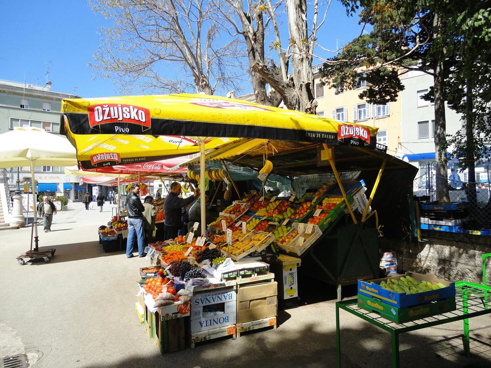 Marketplace in Pula Croatia