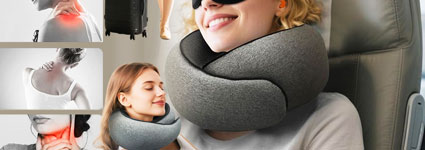 This #1 New Released G-Shape Memory Foam Travel Neck Pillow Has Amazon Shoppers Ecstatic - Selling Like Hot Bread