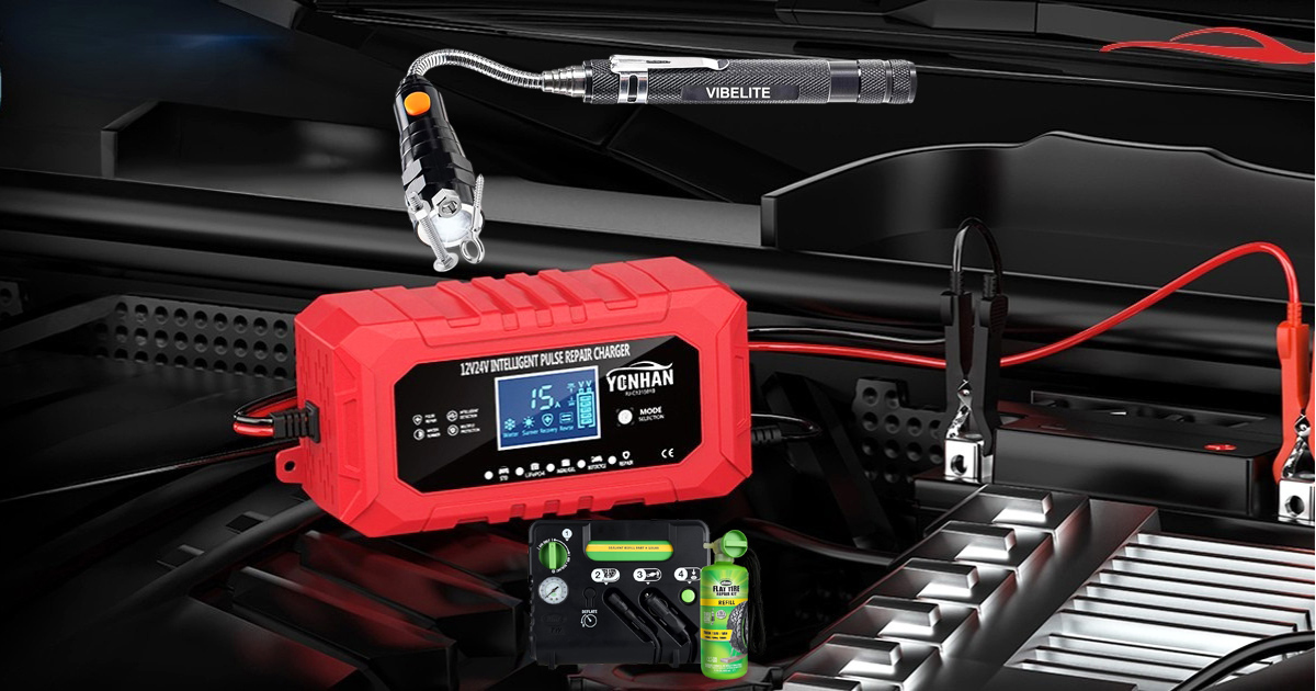 A collection of popular tech gadgets on display