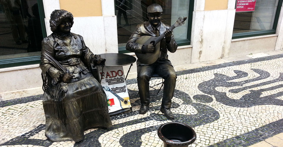 Statues of Fado musicians, Lisbon
