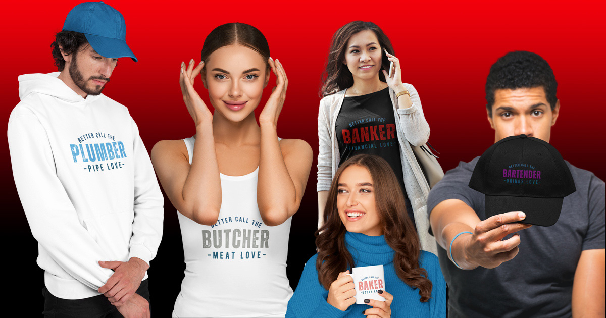 Gifts - T-Shirts and Coffee Cups design for professionals