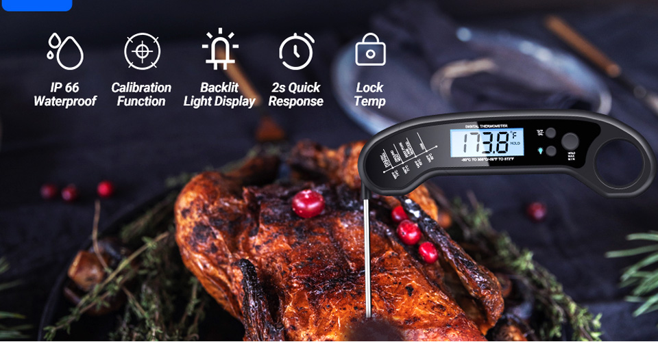 Biison Instant Read Meat Thermometer