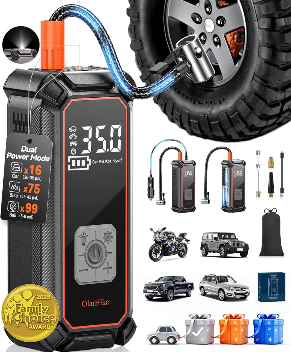 OlarHike Cordless Portable Air Compressor Tire Inflator