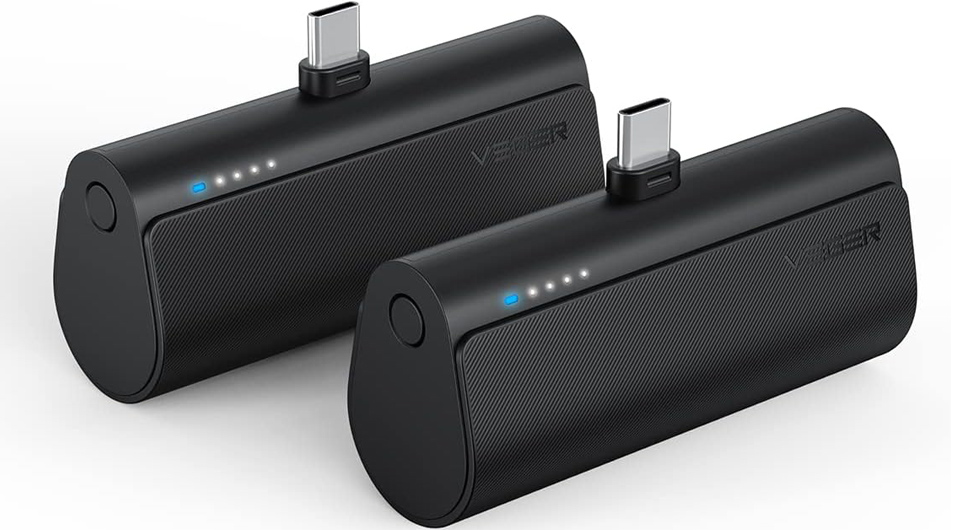 VEGER 2-Pack Mini USB C Portable Charger