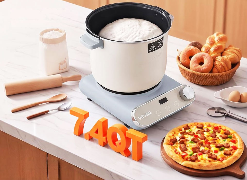 VEVOR 7.4 Quart Electric Dough Mixer With Ferment Function