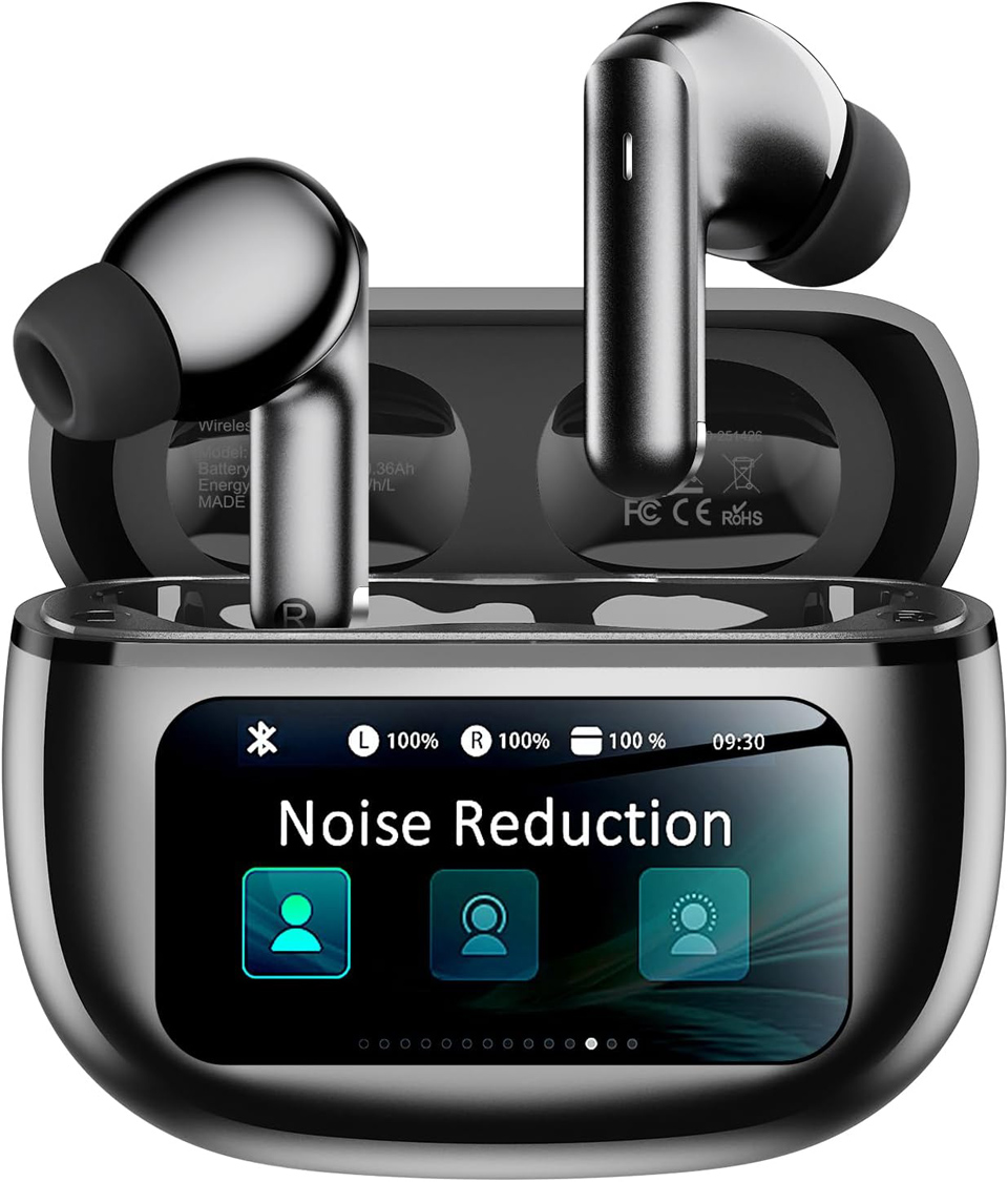 wyness Noise Cancelling Wireless Earbuds With Charging Case