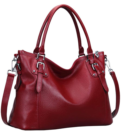 Heshe Leather Handbags Shoulder Tote 