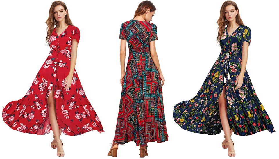  Milumia Floral Maxi Dress