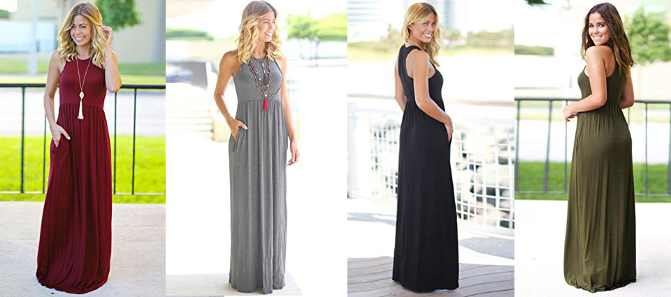 OverDose Solid Summer Maxi Dress