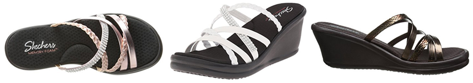 Skechers Cali Social Butterfly Wedge Sandals