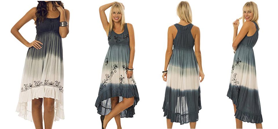 Sleeveless Ombre Empire Waist Dress